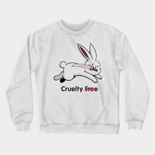 Cruelty Free Bunny Violence by Tobe Fonseca Crewneck Sweatshirt